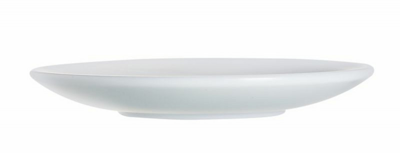 Sous-tasse à thé rond blanc verre opal Ø 14 cm Restaurant Blanc Arcoroc