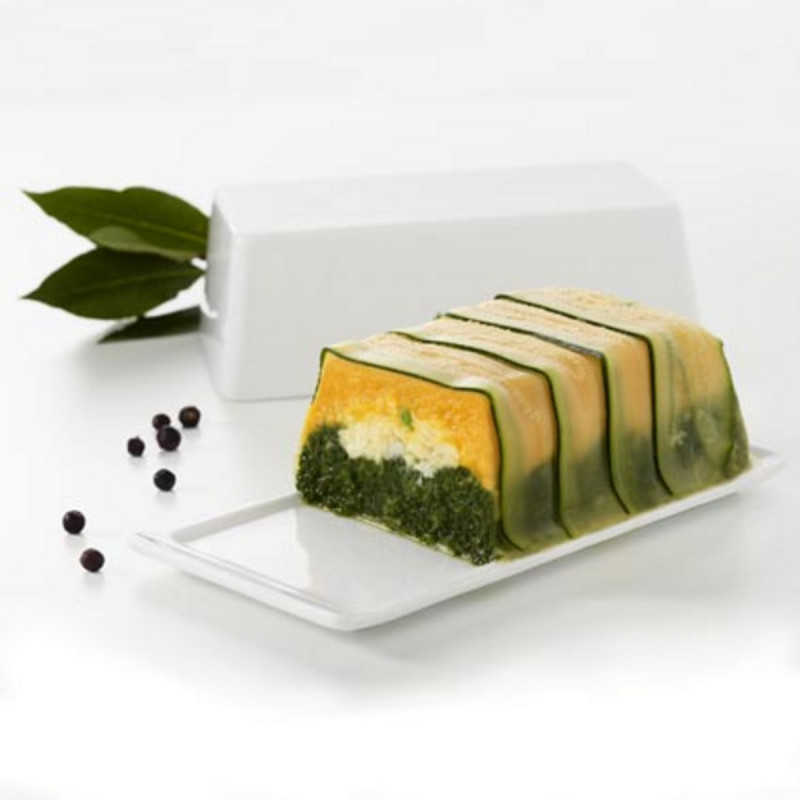 Moule à galantine rectangulaire blanc porcelaine culinaire 31x12 cm Revol