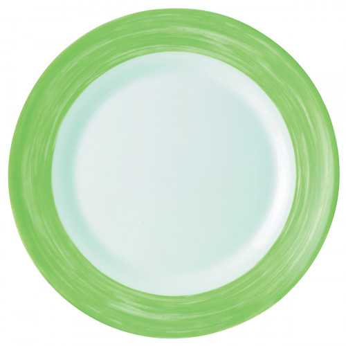Assiette creuse rond vert verre opal Ø 22,5 cm Brush Arcoroc