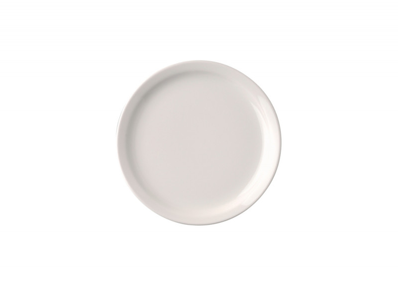 Assiette plate rond ivoire porcelaine vitrifiée Ø 22 cm Ska Rak