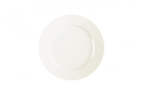 Assiette plate rond ivoire porcelaine vitrifiée Ø 24 cm Rondo Rak