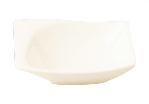Coupelle rectangulaire ivoire porcelaine vitrifiée 7,9 cm Mazza Rak