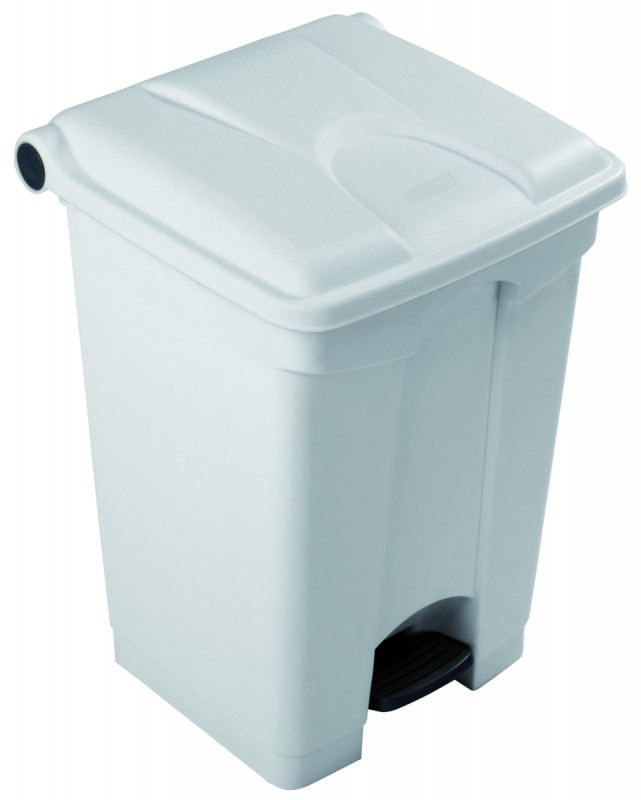 Collecteur à pédale plastique 45 L blanc Probbax