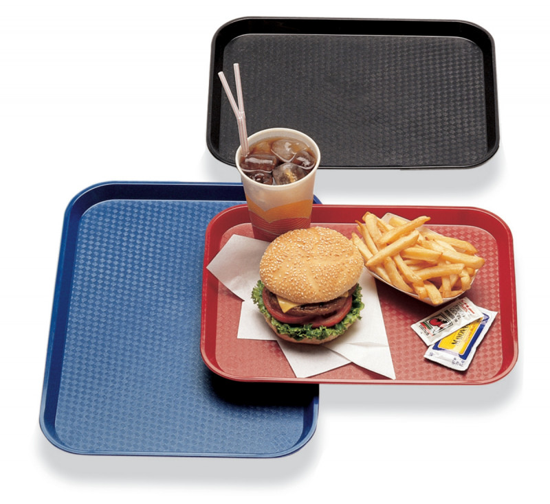 Plateau polypropylène (pp) gris 46x36 cm Fast Food Cambro