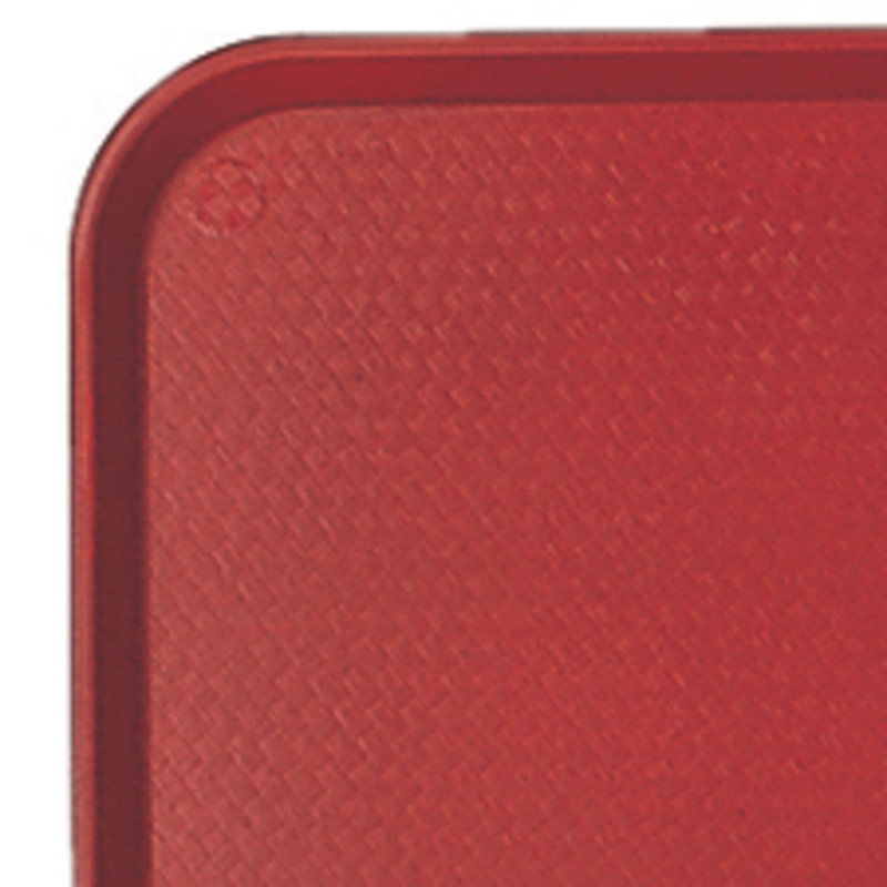 Plateau polypropylène (pp) rouge 46x36 cm Fast Food Cambro