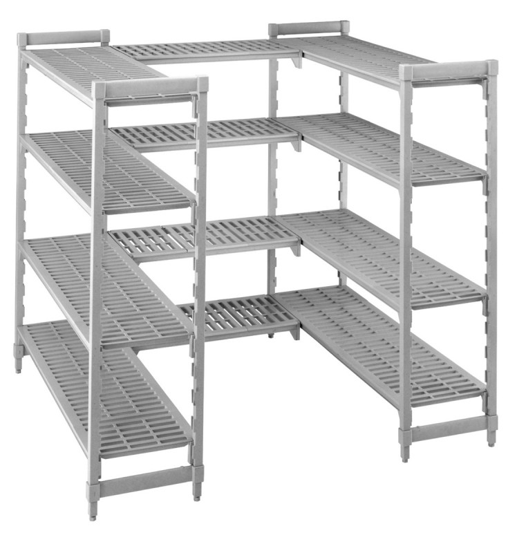 Rayonnage 4 niveaux acier 108 cm x 170 cm 800 kg 4 étagères Camshelving Cambro