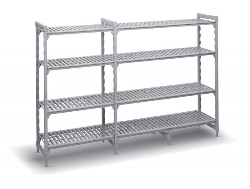 Rayonnage 4 niveaux acier 138 cm x 170 cm 600 kg 4 étagères Camshelving Cambro