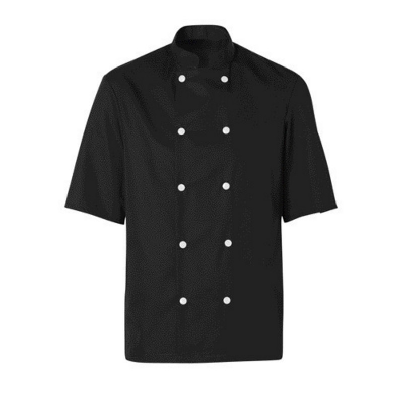 Veste de cuisine homme manche courte noir T2 Blake Molinel