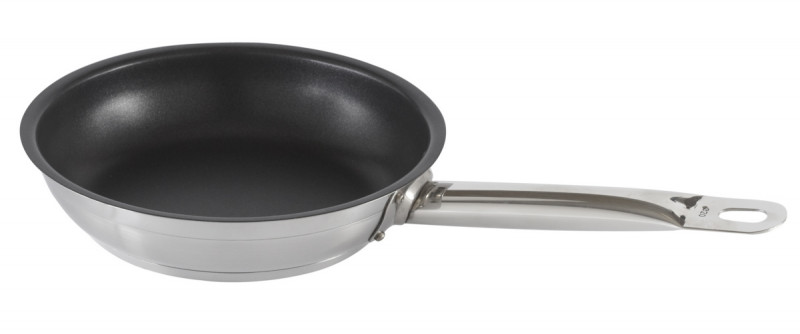 Poêle rond inox Revêtement anti-adhésif Ø 20 cm 4,5 cm 1,2 L Qualiplus Pro.cooker