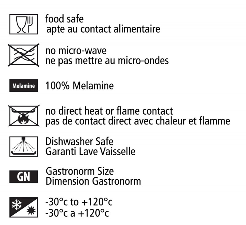 Bac rectangulaire noir mélamine 53 cm Vestah Platex