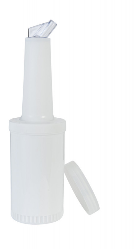 Bouteille verseuse blanc Ø 9 cm 17 cm 1 L Pro.mundi