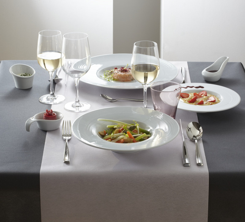 Assiette extra creuse rond blanc porcelaine Ø 27 cm Gourmet