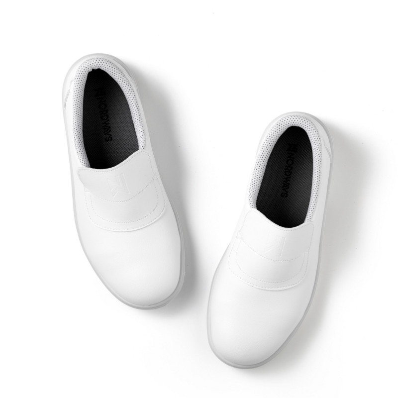 Chaussures mocassin de sécurité mixte blanc 35 Tony Nordways