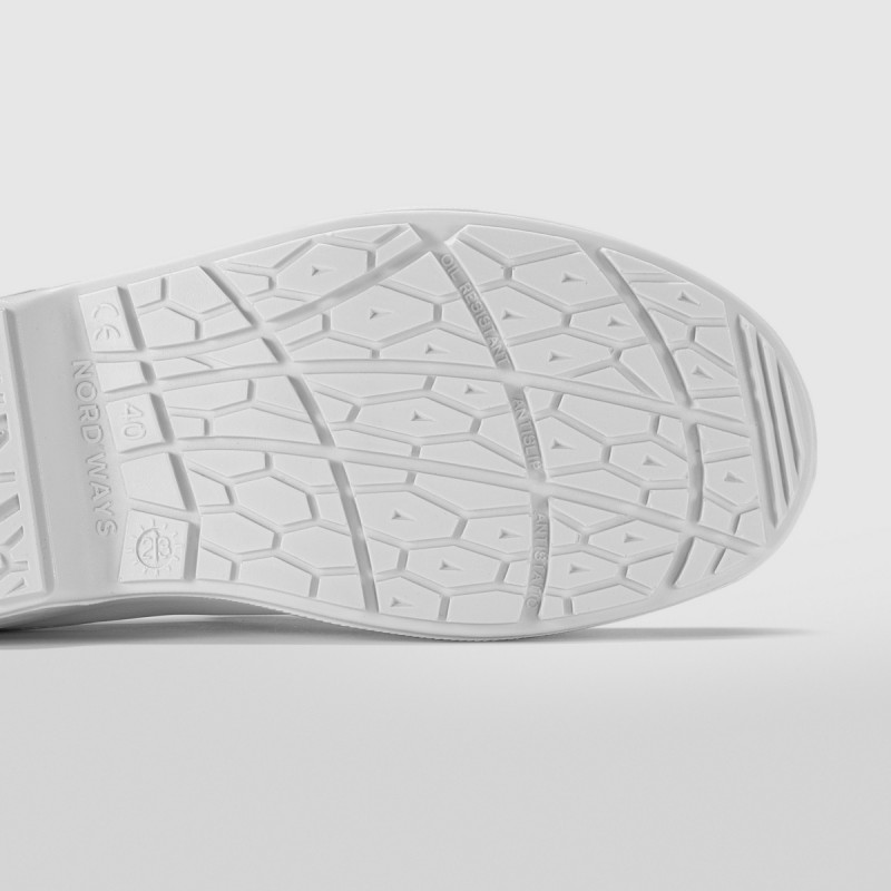 Chaussures mocassin de sécurité mixte blanc 35 Tony Nordways