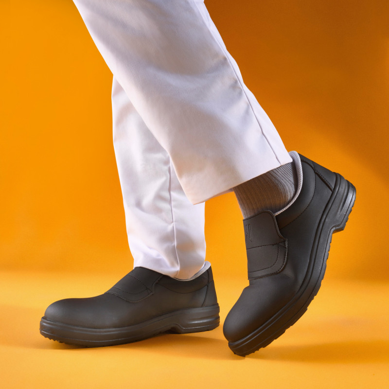 Chaussures mocassin de sécurité mixte noir 36 Tony Nordways