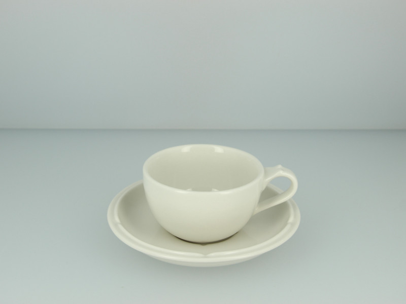 Sous-tasse à déjeuner rond ivoire porcelaine vitrifiée Ø 16 cm Anna Rak