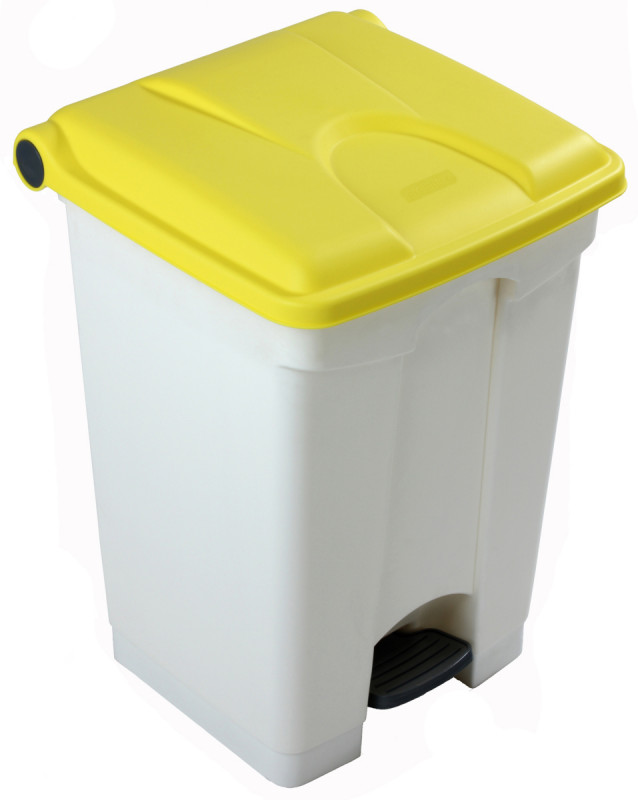 Collecteur à pédale plastique 45 L jaune Probbax