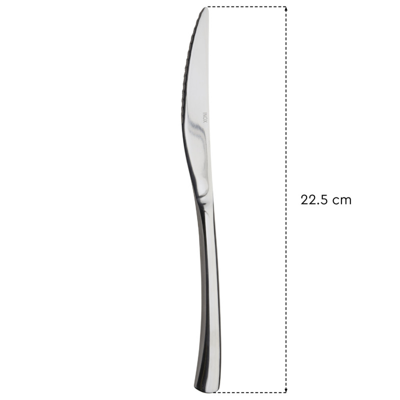 Couteau de table monobloc cranté 22,5 cm Adagio Pro.mundi