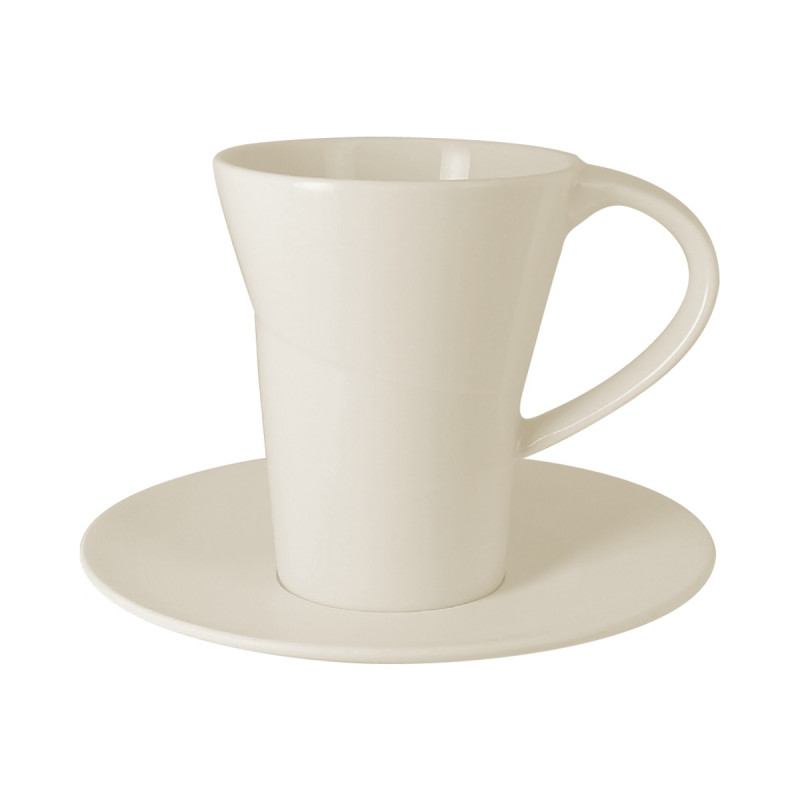 Tasse à thé rond ivoire porcelaine vitrifiée 20 cl Ø 8 cm Giro Rak