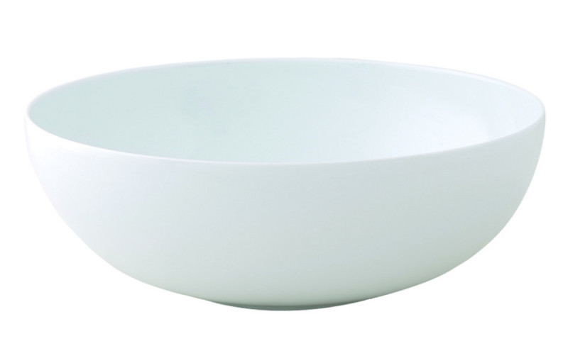 Saladier rond blanc porcelaine vitrifiée Ø 16 cm Style Astera