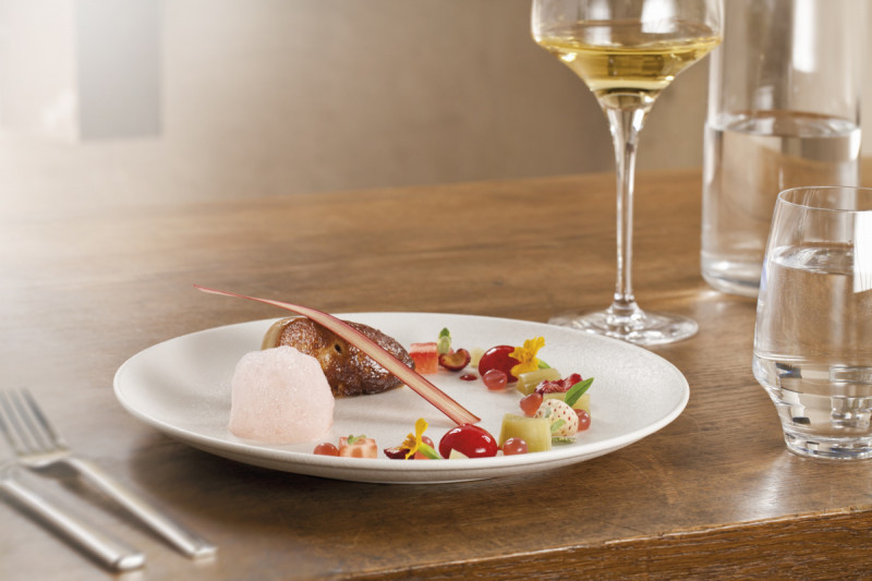 Assiette plate rond blanc porcelaine vitrifiée Ø 26,7 cm Neo Fusion Rak