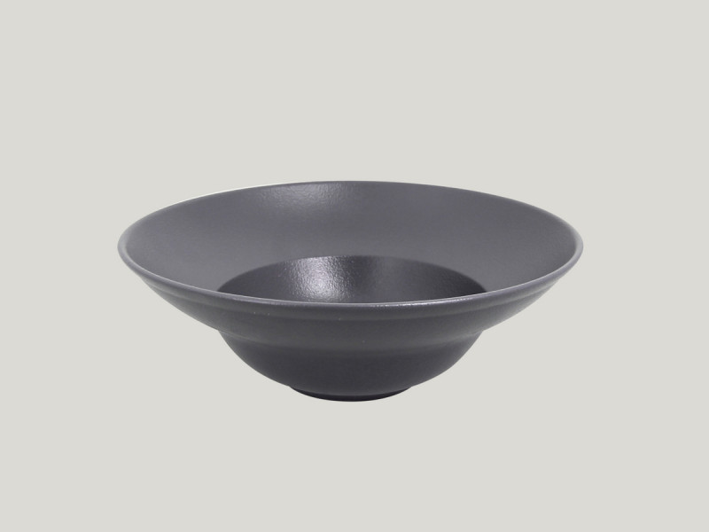 Assiette extra creuse rond Gris stone porcelaine vitrifiée Ø 26 cm Neo Fusion Rak