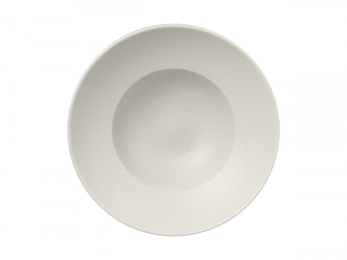 Assiette extra creuse rond Blanc sable porcelaine vitrifiée Ø 26,1 cm Neo Fusion Rak