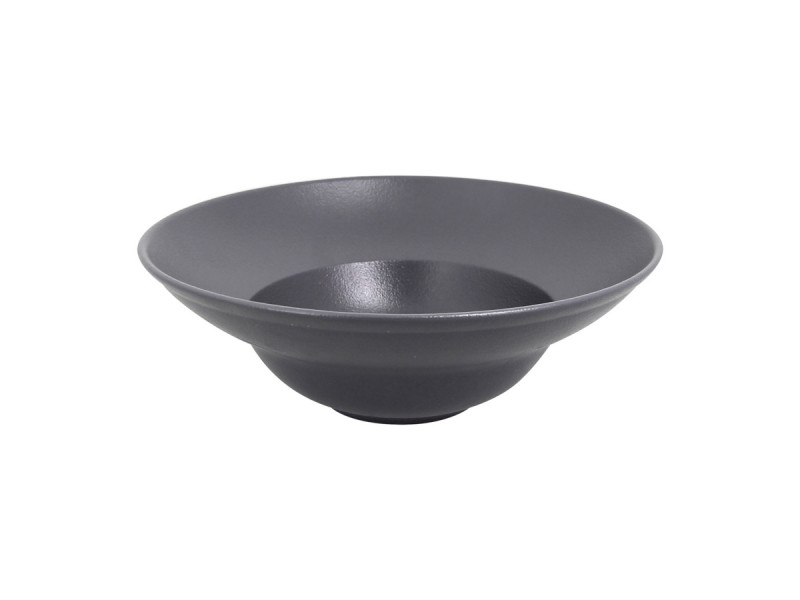 Assiette extra creuse rond Gris stone porcelaine vitrifiée Ø 23 cm Neo Fusion Rak