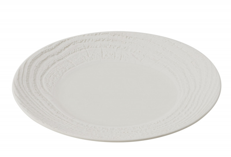 Assiette coupe plate rond ivoire porcelaine culinaire Ø 28,3 cm Arborescence Revol