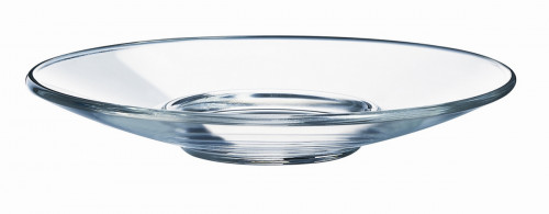 Sous-tasse à thé rond transparent verre trempé Ø 14 cm Aroma Arcoroc