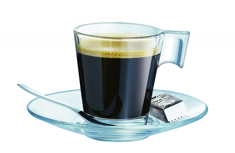 Sous-tasse à thé rond transparent verre trempé Ø 14 cm Aroma Arcoroc