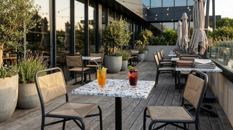 Pied de table noir 66x66x73 cm Berlin Flexmob