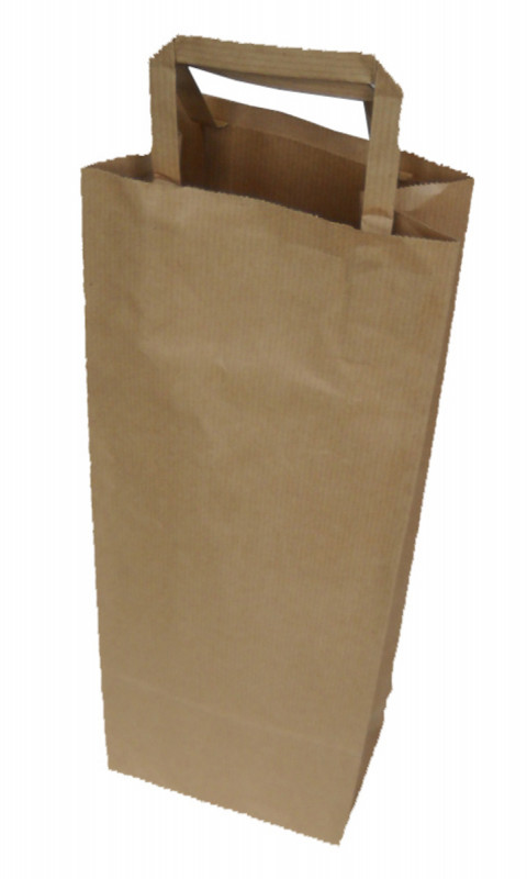 Sac bouteille papier brun 14x36 cm (250 pièces)