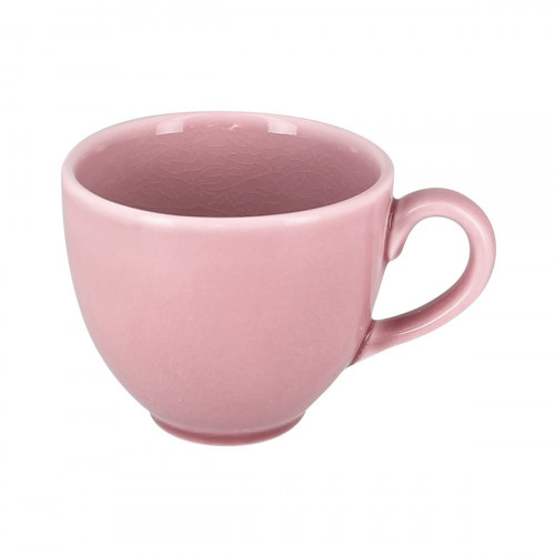Tasse à thé rond rose porcelaine vitrifiée 23 cl Ø 8,5 cm Vintage Rak