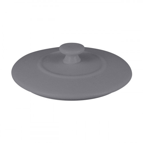Couvercle pour cocotte rond gris porcelaine vitrifiée Ø 8,5 cm Chefs Fusion Rak