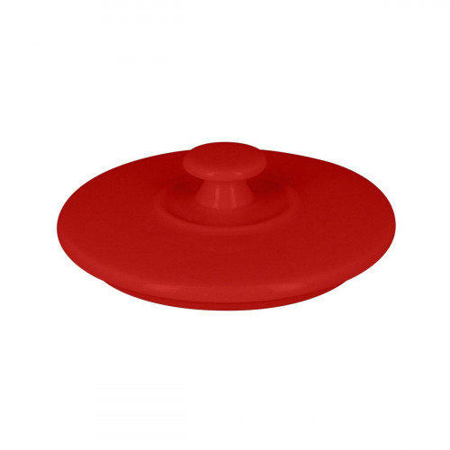 Couvercle pour soupière rond rouge porcelaine vitrifiée Ø 10,5 cm Chefs Fusion Rak