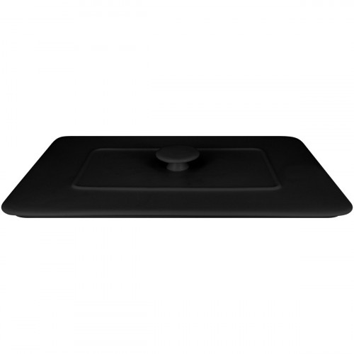 Couvercle pour terrine rectangulaire noir porcelaine vitrifiée 32x22 cm Chefs Fusion Rak