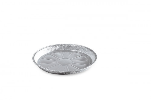 Tourtière rond gris aluminium Ø 21,4 cm 1,9 cm 55 cl (100 pièces)