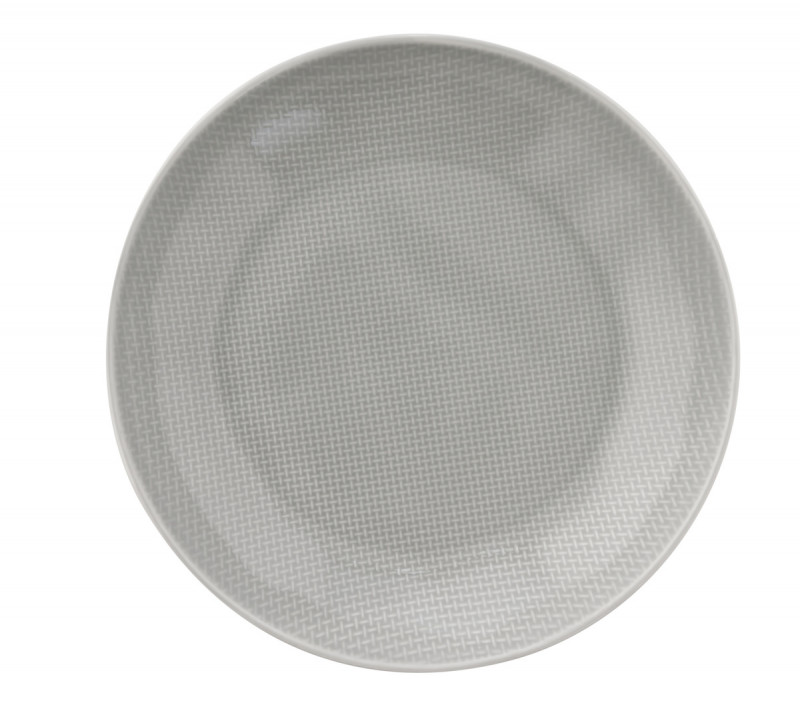 Assiette coupe creuse rond gris grès émaillé Ø 23,5 cm Linen Vaisselle Pro.mundi