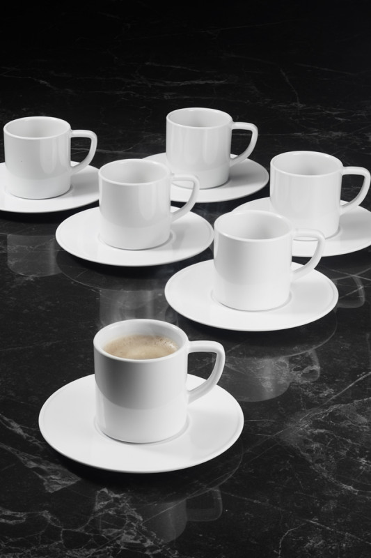 Tasse à expresso rond blanc mélamine 8 cl Ø 5,3 cm Prestige Platex