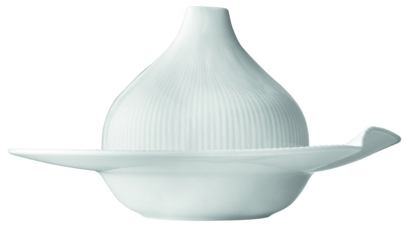 Cloche rond blanc porcelaine culinaire Ø 14,5 cm Canopee Pillivuyt