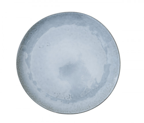 Assiette plate rond bleu grès émaillé Ø 20 cm Sky Pro.mundi