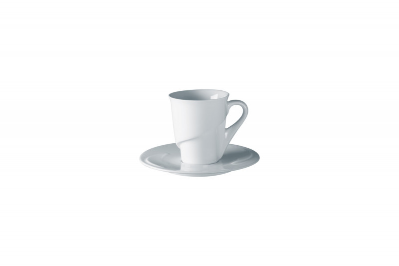 Sous-tasse à expresso rond blanc porcelaine vitrifiée Ø 13 cm Delissea Rak