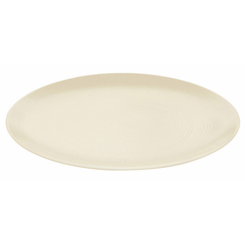 Assiette coupe plate rond kaolin grès émaillé Ø 28 cm Modulo Nature Degrenne