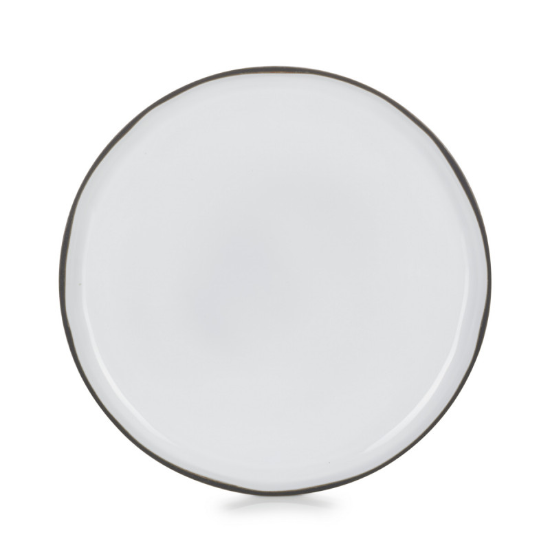 Assiette plate rond blanc cumulus porcelaine culinaire Ø 30 cm Caractere Revol