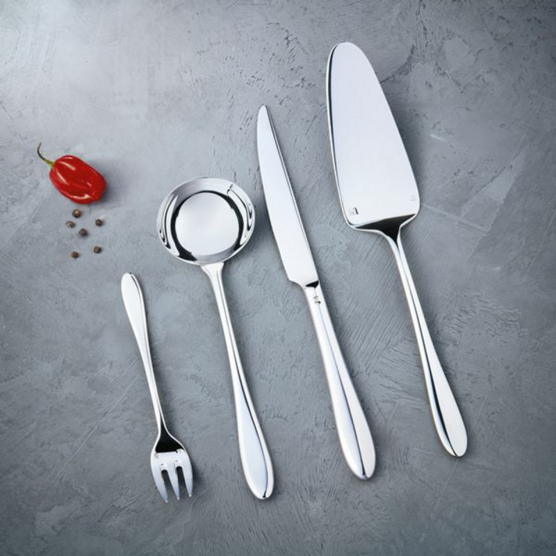 Louche à sauce argent inox 18/10 17,8x5,6x4,5 cm Lazzo Chef & Sommelier