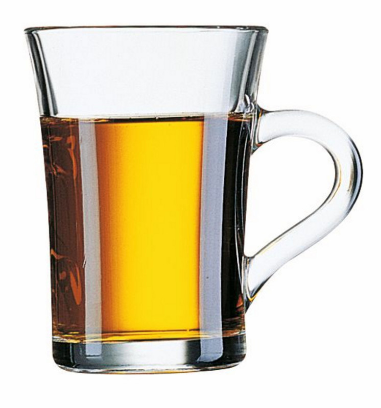Mug rond transparent verre trempé 23 cl Ø 7,5 cm Arcoroc