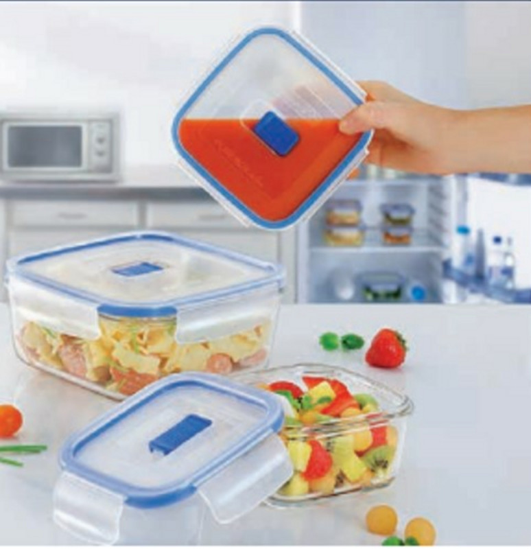 Boîte avec couvercle rectangulaire transparent verre trempé 24,1 cm Pure Box Active Luminarc