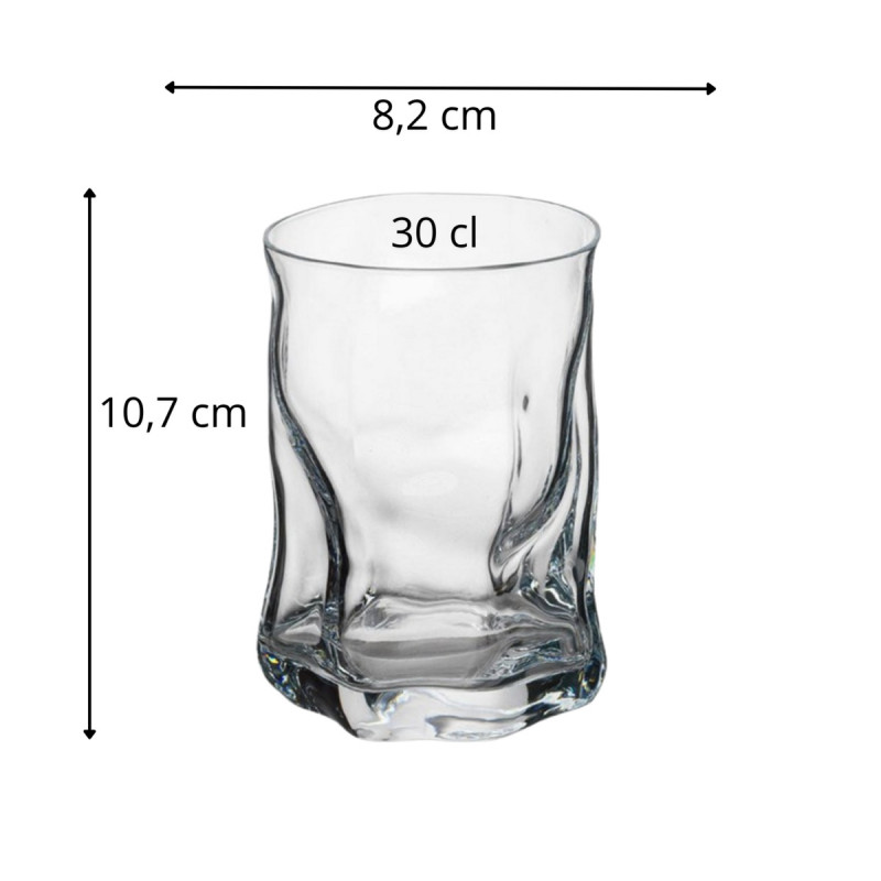 Gobelet forme basse verre 30 cl Sorgente Bormioli Rocco