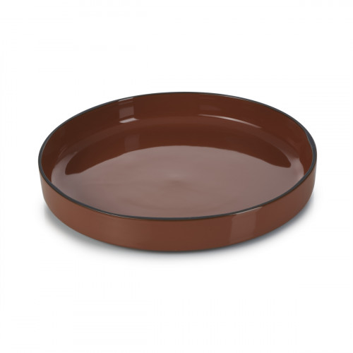 Assiette creuse rond rouge porcelaine culinaire Ø 23 cm Caractère Revol